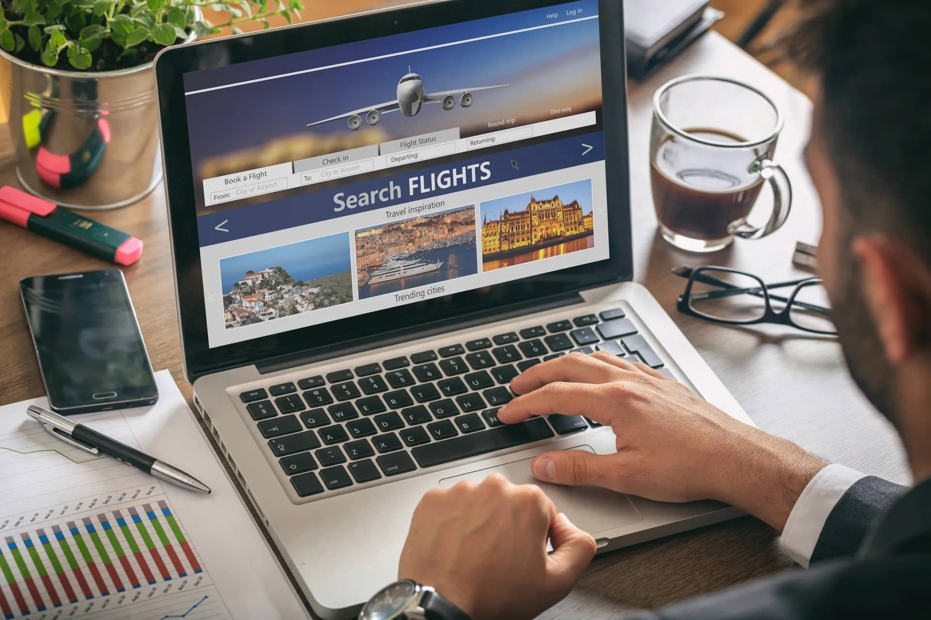 Flight reservations to all parts of the world
